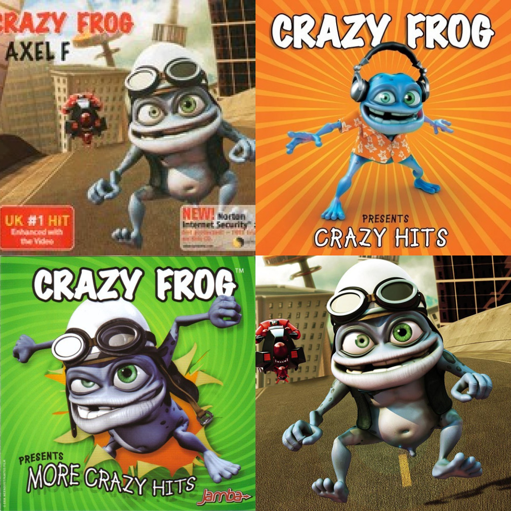 Английская песня крейзи. Группа Crazy Frog. Crazy Frog 2005. Crazy Frog Crazy Hits обложка. Crazy Frog диск.